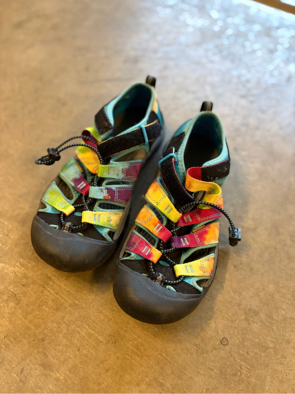Keen Kids Rainbow Strap Water Shoes - Black Toe